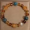 Natural yellow crystal bracelet for women, light luxury, niche and exquisite yellow tower crystal pearl bracelet, elegant, versatile and high-end jewelry Application Scenario